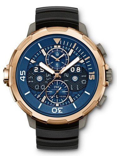 AAA Replica IWC Aquatimer Perpetual Calendar Blue Dial Automatic Watch IW379402