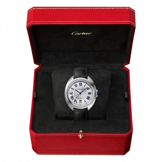 Swiss Clé de Cartier watch, 40 mm, steel