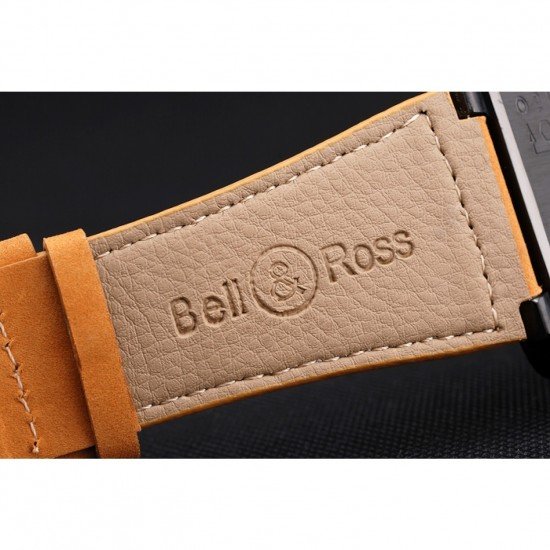 Bell and Ross BR 03-94 Black Dial Black Case Beige Leather Strap