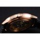 Swiss Vacheron Constantin Patrimony Grey Dial Rose Gold Case Black Leather Bracelet 1454167
