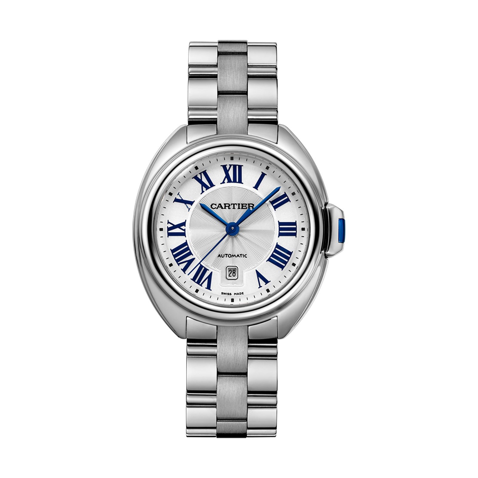 Swiss Clé de Cartier watch, 31 mm, steel