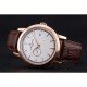 Swiss Vacheron Constantin Patrimony Contemporaine Rose Gold Case White Dial Brown Leather Bracelet 622680