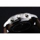 Omega De Ville Moonphase White Dial Silver Case Brown Leather Bracelet 1454226