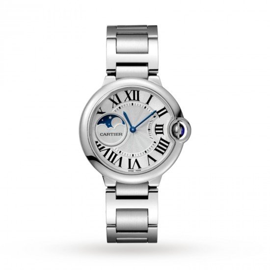 Swiss Ballon Bleu de Cartier watch, 37 mm, steel