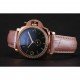Panerai Radiomir Black Dial Diamond Bezel Rose Gold Case Pink Leather Strap 1453801