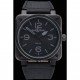 Bell and Ross BR 01-92 Black Dial Black Case Black Leather Strap