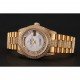 Swiss Rolex Day-Date Diamond Pave White Dial Gold Diamond Bracelet 1453958