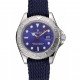 Rolex Yacht Master Blue Dial Blue Fabric Bracelet 1453868