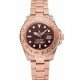 Swiss Rolex Submariner Skull Limited Edition Brown Dial Rose Gold Case And Bracelet 1454087