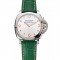 Panerai Radiomir White Dial Stainless Steel Case Green Leather Strap 1453804