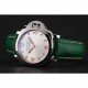 Panerai Radiomir White Dial Stainless Steel Case Green Leather Strap 1453804