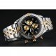 Breitling Chronomat Black Dial Stainless Steel And Gold Bracelet 622429