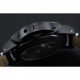 Panerai Luminor Black Ionized Stainless Steel Case Black Dial Black Leather Strap 98162