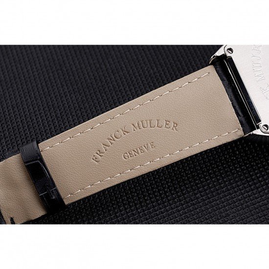 Franck Muller Casablanca Black Croco Leather Strap Tourbillon 80282