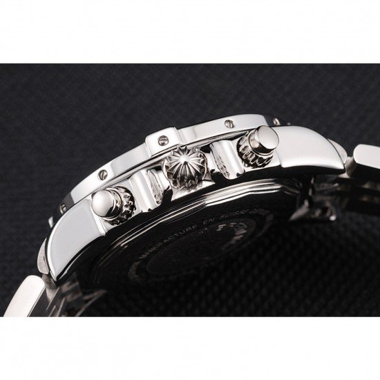 Breitling Chronomat Quartz Light Blue Dial Stainless Steel Case And Bracelet
