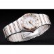 Omega Swiss Constellation Jewelry Rose Gold Case Small Radial Emblem White Dial