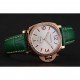 Panerai Radiomir White Dial Diamond Bezel Rose Gold Case Green Leather Strap 1453803