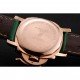 Panerai Radiomir White Dial Diamond Bezel Rose Gold Case Green Leather Strap 1453803