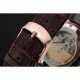 Omega DeVille Prestige Small Seconds White Dial Gold Case Brown Leather Bracelet 622603