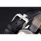 Jaeger LeCoultre Master Moonphase Tourbillon Black Dial Stainless Steel Case Black Leather Strap