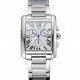 Cartier Tank MC White Dial Stainless Steel Case And Bracelet 622697