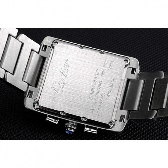 Cartier Tank MC White Dial Stainless Steel Case And Bracelet 622697