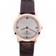 Vacheron Constantin Silver Dial Rose Gold Case Rich Maroon Bracelet