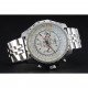 Breitling Bentley Chronograph White Dial Stainless Steel Strap