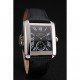 Swiss Cartier Tank MC Black Dial Stainless Steel Case Black Leather Strap