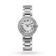 Swiss Ballon Bleu de Cartier watch, 28 mm, steel, diamonds