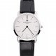 Vacheron Constantin Patrimony White Stainless Steel Case Black Leather Bracelet