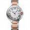 Swiss Cartier Ballon Bleu 42mm Silver Dial Stainless Steel Case Two Tone Rose Gold Bracelet 622875