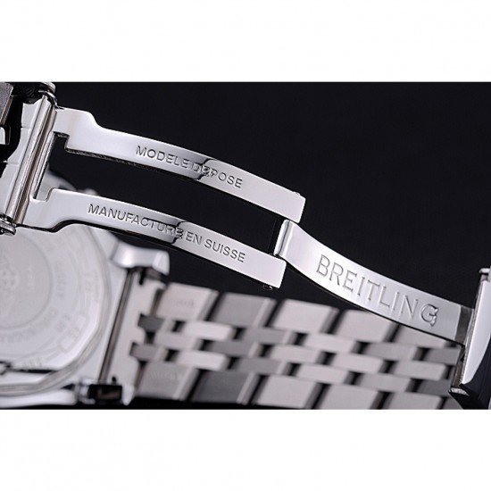 Breitling Chronomat Evolution Black Dial Stainless Steel Bracelet 622515