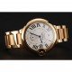 Swiss Cartier Ballon Bleu Two Timezone White Dial Gold Case Gold Bracelet 1453873