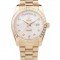 Rolex Day-Date 18k Yellow Gold Plated Stainless Steel White Dial