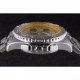 Breitling Certifie Yellow Dial Stainless Steel Strap Rose Gold Bezel
