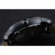 Cartier Rotonde Black Dial Black Case Black Leather Bracelet 1454218