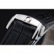 Omega DeVille Prestige Black Dial Silver Diamond Case Black Leather Bracelet 1454120