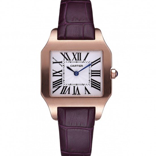 Cartier Santos 100 Polished Rose Gold Bezel 621921