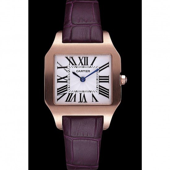 Cartier Santos 100 Polished Rose Gold Bezel 621921