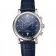 Omega Seamaster Vintage Chronograph Blue Dial Stainless Steel Case Blue Leather Strap