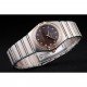 Omega Swiss Constellation Jewelry Diamond Case Radial Emblem Brown Dial 98117