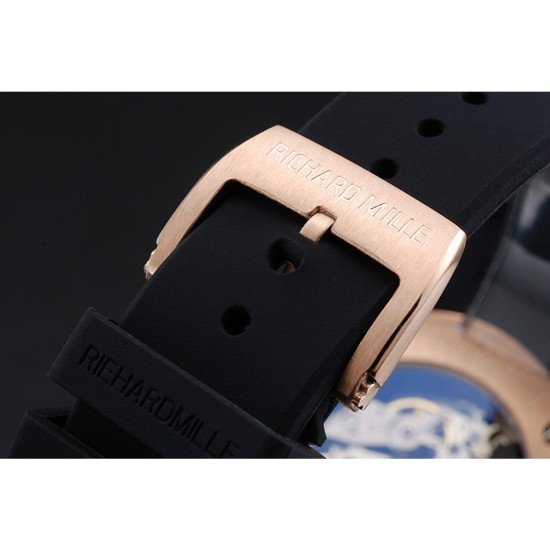 Richard Mille RM 033 Extra Flat Automatic Gold Case Black Rubber Bracelet 1454196