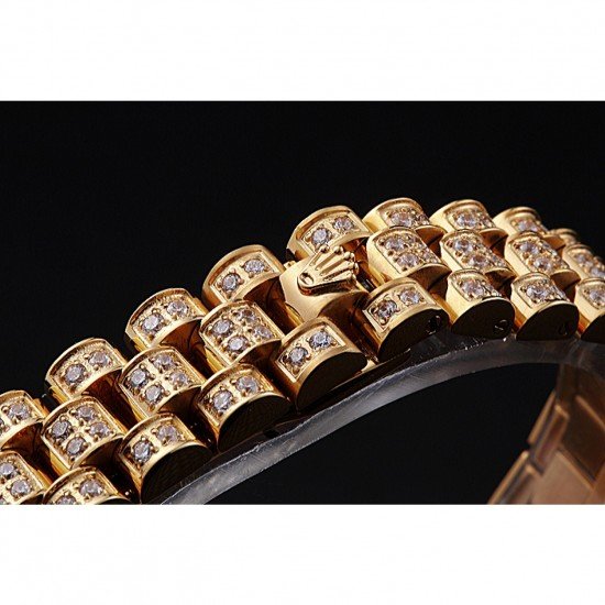 Swiss Rolex DateJust Diamond Dial Gold 622024