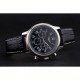 Longines Master Collection Black Leather Strap Black Dial 80224