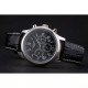 Longines Master Collection Black Leather Strap Black Dial 80224