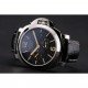 Panerai Luminor Automatic Power Reserve Black Embossed Dial Stainless Steel Case Black Leather Strap