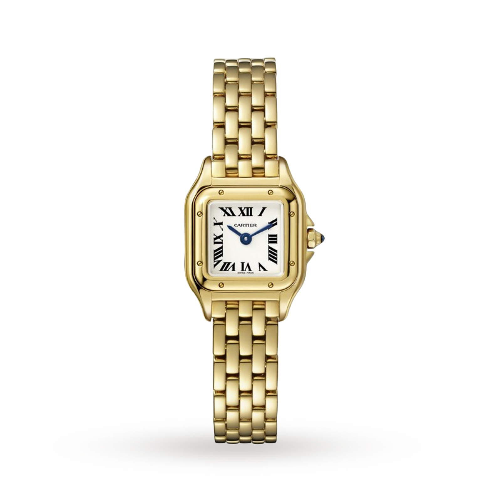 Swiss Panthère de Cartier watch, Mini, yellow gold