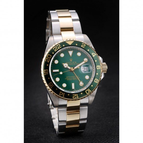 Rolex GMT Master II Green Ceramic Bezel Green Dial Watch
