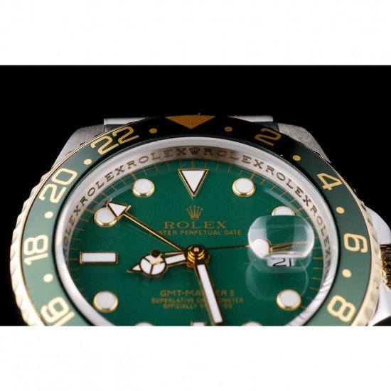 Rolex GMT Master II Green Ceramic Bezel Green Dial Watch